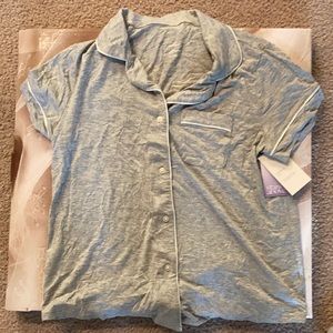 Target NWT gray preppy pajama set